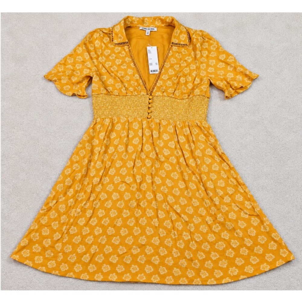 NWT's Urban Outfitters L Graziana Floral Dress Boho Cottagecore 70s Prairie Folk